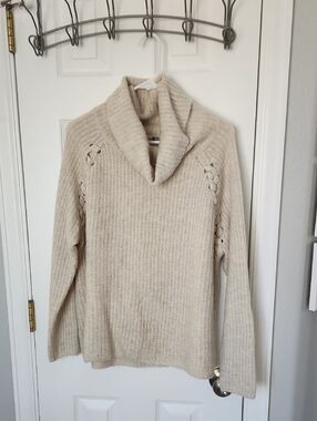 Cozy Cream Cowl Neck Sweater